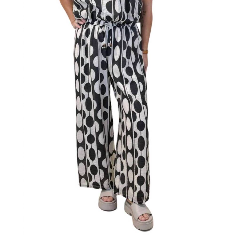 NEW THML geo pant in black